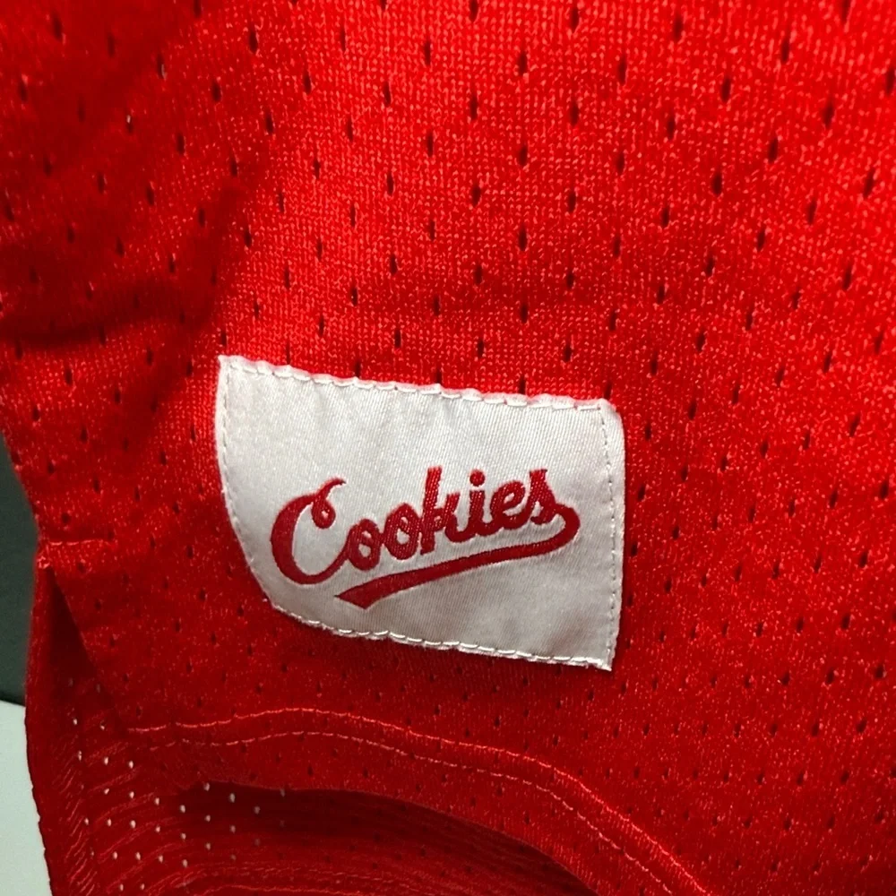 Cookies Puttin In Work Red Basketball Jersey Men's Medium